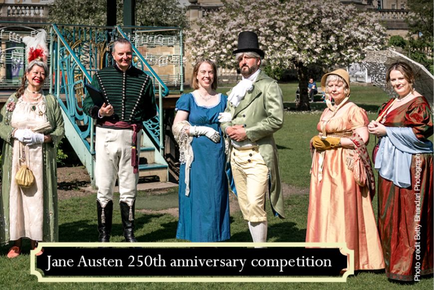 People dressed in regency attire